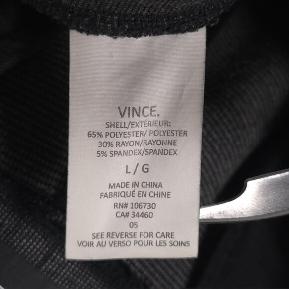 VINCE. Men’s Tapered Pants Jogger Drawstring Ankle Zip Rayon Blend Pockets LARGE - Picture 11 of 12